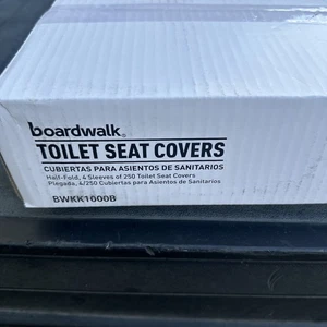 Fundas de asiento de inodoro semiplegables premium Boardwalk Boardwalk, 250 fundas/mangas, 4 - Imagen 1 de 4