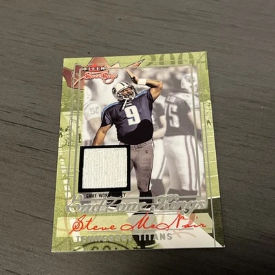 2004 Fleer Sweet Sigs End Zone Kings Silver Jerseys /136 Steve McNair Titans  - Image 1 of 2