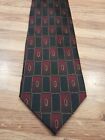 Chas Reed & Co. Vintage 100% Silk Necktie, Red/Blue