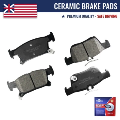 Conjunto de pastilhas de freio traseiras AWD de cerâmica para 2016 2017 2018 2019 2020 Buick Envision - Imagem 1 de 4