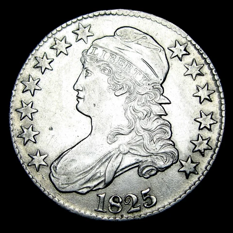 1825 Capped Bust Half Dollar Silver   ---- Stunning Type Coin ---- #SS823 Cover