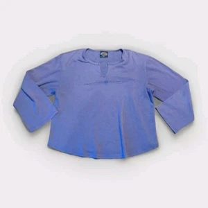 Harley DavidsonShirt Top Womens XL Purple Legendary Style Geneva NY Long Sleeve - Picture 1 of 10
