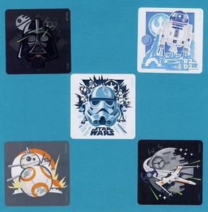 15 Star Wars Dynamic Large Stickers - Party Favors - R2D2, Darth Vader, BB-8 - Picture 1 of 1