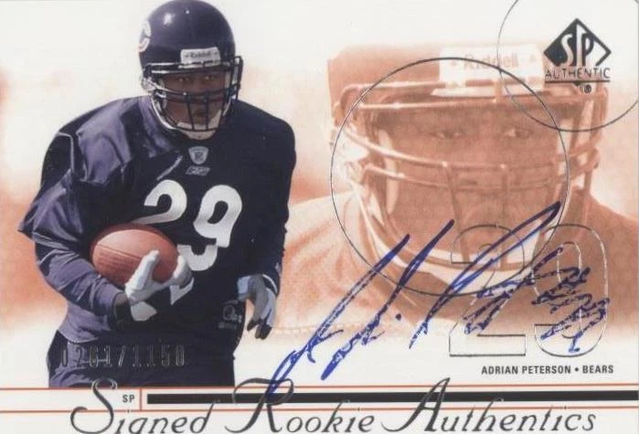 2002 SP Authentic Adrian Peterson #185