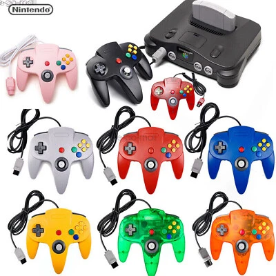 Wired Classic N64 Gamepad Joystick Controller For Nintendo 64 N64 Console - Image 1 of 4