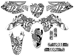 Kit de gráficos Senge 2008-2023 DRZ 125 ZANY blanco compatible con Suzuki - Imagen 1 de 10