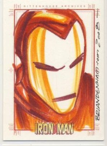 2008 Marvel Rittenhouse Iron Man Sketch Card Denham