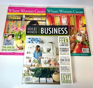 Lot 3 ~ Wo Frauen Zeitschriften erstellen ~ 2 Ausgaben 2011 & 1 Business 2015 Stampington - Bild 1 von 4