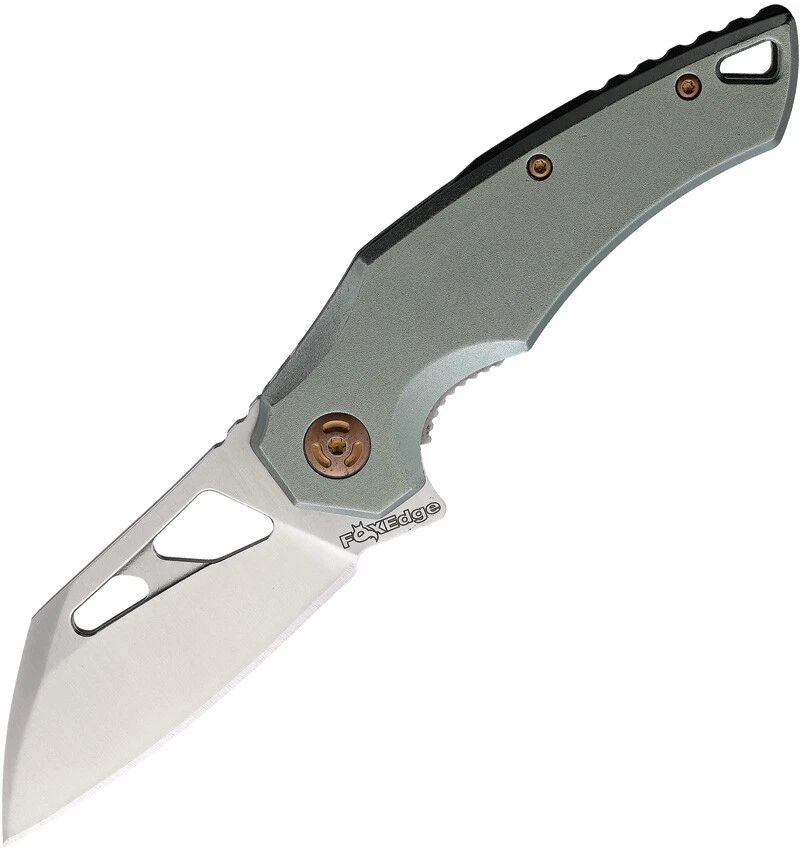 Fox Edge Atrax Linerlock Folding Knife 3" 8Cr13MoV Steel Blade Aluminum Handle