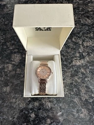 Anne Klein Crystal Accents Rose Gold Tone Dial Quartz 3872RGRG Women's Watch - Image 1 of 4