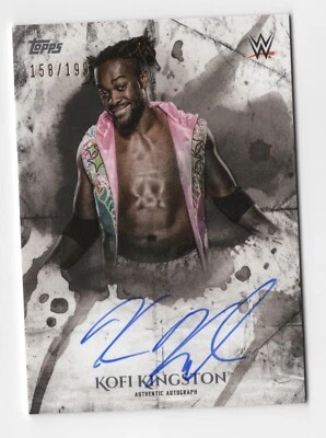 Kofi Kingston 2018 Topps WWE Undisputed Autograph Card Auto /199 - Image 1 of 2
