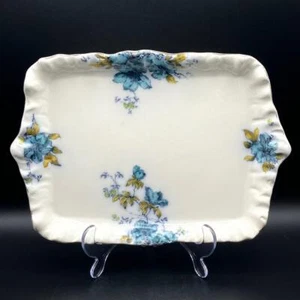 Bandeja de tocador de cerámica floral azul Victorian Keeling & Co Late Mayers Trentham - Imagen 1 de 14