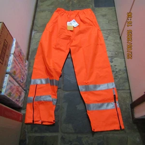DNC Safety Wear Breathable Rain Pants Reflective Material NWT Size 4XL UPF 50 + - Picture 1 of 11
