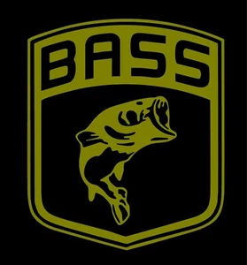 Fishing Decal Large mouth Bass Fish Shield car truck window vinyl sticker - Picture 1 of 16