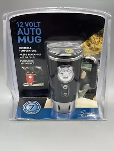 New 12V Digital Heated Mug Travel Coffee Cup Stainless Car Charge - Picture 1 of 2