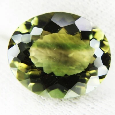 11-13 Ct Oval Loose Gemstone Certified Russian Natural Demantoid Garnet - Image 1 of 4