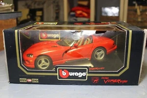 DODGE VIPER RT/10 BBURAGO 3025 SCALA 1:18 BURAGO MODELLINO STATICO EPOCA - Foto 1 di 11
