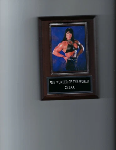 CHYNA 9th WONDER OF THE WORLD PLAQUE WRESTLING WWE WWF Cover