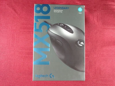 Logitech G MX518 Legendary NEW wired optical gaming mouse Hero 16K DPI sensor - Image 1 of 4