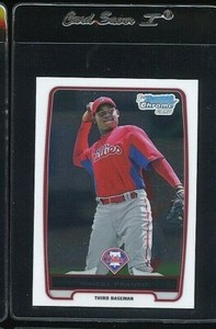 2012 BOWMAN CHROME PROSPECTS #BCP112 MAIKEL FRANCO ROOKIE RC PHILLIES 