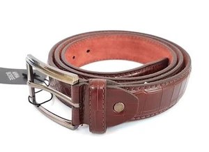 X Ceinture Homme Marron Effet Crocodile Élégante Glamour Fashion HAC - Photo 1/1