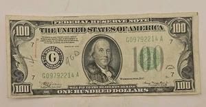 1934 $100 Bill Federal Reserve G Chicago Illinois - Picture 1 of 8
