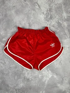 VINTAGE ADIDAS SHORTS GLANZ WEST GERMANY SHORTS MENS SPRINTER RED SIZE XS RARE - Picture 1 of 11