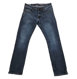 Jeans MBX uomo taglia 34x32 denim elasticizzato slim fit blu gamba dritta jeans usato in ottime condizioni - Foto 1 di 16