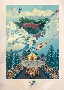 SUMMER SALE MELANIE TAYLOR KENT WINTER GAMES W/REMARQUE SERIGRAPH ON PAPER H/S N - Picture 1 of 1
