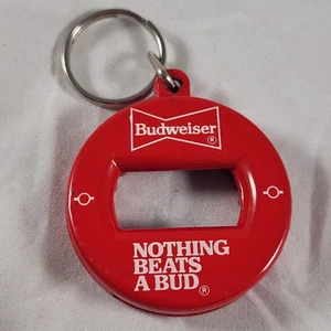 Vintage Ende 80er Budweiser - BEV Schlüssel Dosen Flaschenöffner Nichts schlägt eine Knospe - Bild 1 von 3
