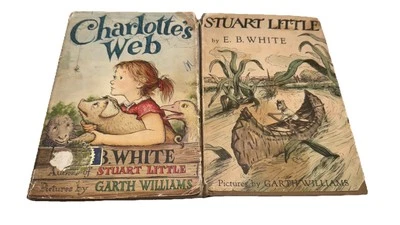 Charlotte’s Web & Stuart Little Early 1960s Printings  - Vintage w/ Dust Jackets Foto 1 de 4