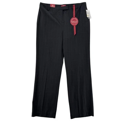 Pantalones Charter Club para mujer 14 Petite gris carbón ajustados a cuadros vestido de carrera Foto 1 de 4