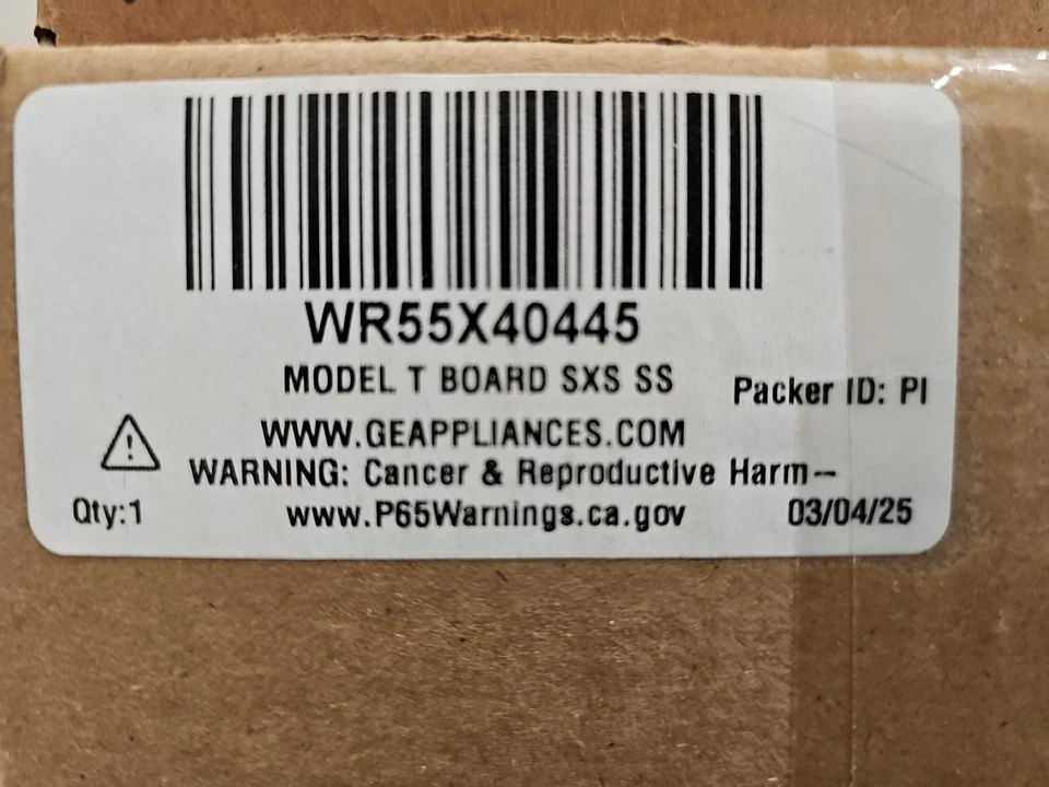 NEW OEM GE REFRIGERATOR CONTROL BOARD PART # WR55X40445 - Image 1 of 1
