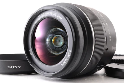 Sony DT 18-55mm F3.5-5.6 SAM SAL1855 AF Zoom Lens A Mount w/Hood TOP MINT Japan - image 1 of 4