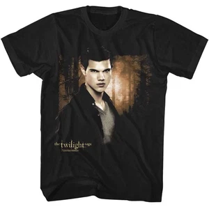 Twilight - Jacob And Forest - Officially Licensed - Black Solid Front Print Adul - Picture 1 of 3