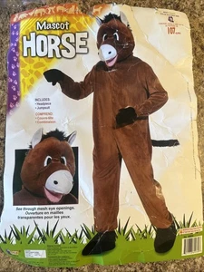 Forum Maskottchen Pferd Kostüm Halloween Erwachsene Standard passt bis 42 Brustumfang - Bild 1 von 19