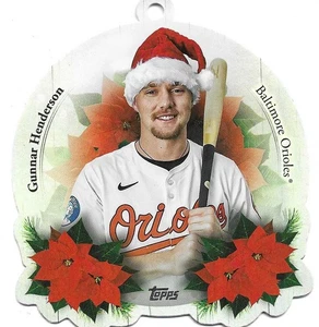 Gunnar Henderson 2025 Topps Holiday Ornament Card #OO-10 Baltimore Orioles - Picture 1 of 2