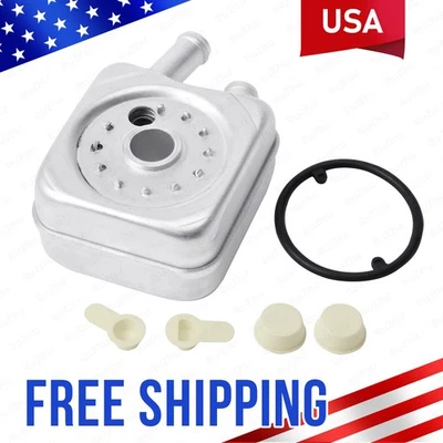 Engine Oil Cooler for VW Golf Jetta Passat Audi A4 A6 1.8T 2.0L 2.8L 078117021A - Image 1 of 4