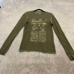Camisa Glam Stone Para Hombres Pequeña Verde Térmica Tejida Gofre Manga Larga Gráfico - Imagen 1 de 13