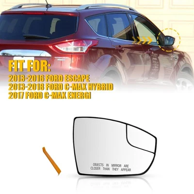 Vidro espelhado de porta não aquecido para 2013-18 Ford C-Max Hybrid lado direito FO1325158 - Imagem 1 de 4