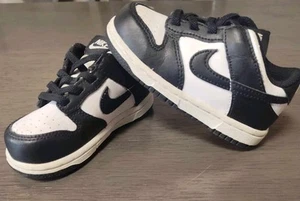 Nike Dunk Low Panda Sneaker Shoes Toddler Boys Size 7C Black White CW1589-100 - Picture 1 of 3