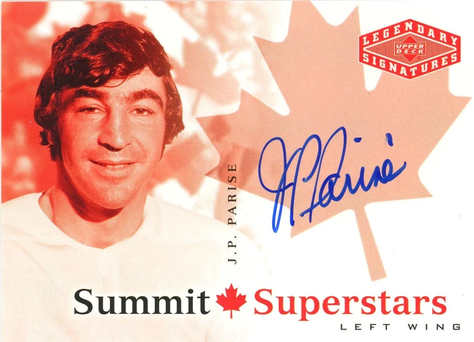 2004-05 UD Legendary Signatures Summit Series Autographs J.P. Parise - Image 1 of 1
