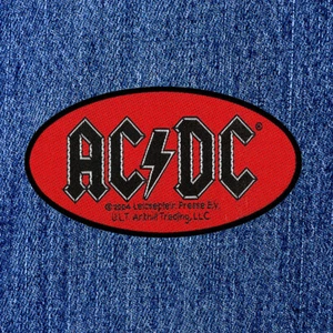 ACDC - OVALES LOGO (NEU) AUFNÄHER PATCH OFFIZIELLE BANDWARE - Bild 1 von 1