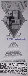 PUBLICITE LOUIS VUITTON MALLE DOCUMENT MACHINE A ECRIRE LIVRE DE 1931 FRENCH AD - Picture 1 of 1