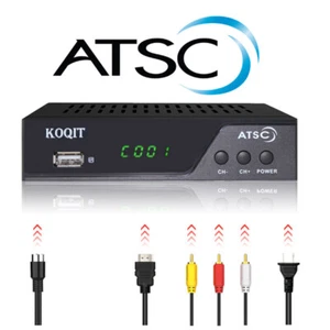 Clear Qam Atsc Digital Converter Box Analog FTA Cable Receiver Tuner TV Recorder - Picture 1 of 6