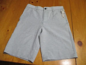 New George Mens Walking Shorts Stretch 10.5" Inseam Green Juniper Heather Sz 30" - Picture 1 of 9