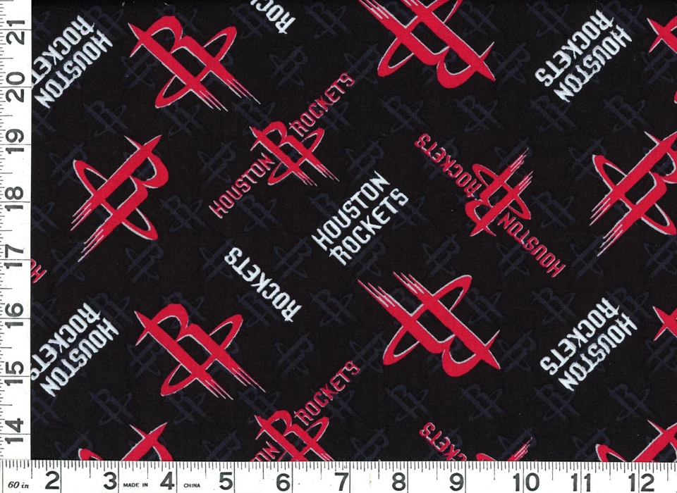 CAMELOT Houston Rocket NBA Basketball Logo Quilting & Sewing Fabric by Yard #378