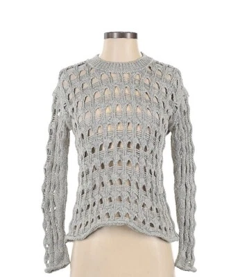 Suéter gris claro INHABIT para mujer 85 % algodón 15 % cachemir talla S Foto 1 de 4