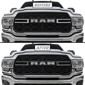 Blackout Accent Overlay for 2019+ Dodge Ram 2500/3500 Front Grill Inner Trim - Picture 1 of 5