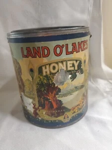 1929 Land O Lakes Honey Tin Paper Label RARE Vintage - Picture 1 of 14